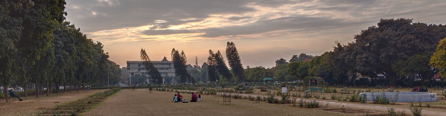 Panjab University Chandigarh Rose Garden/Administrative Block